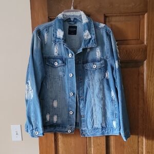 Distressed Denim Jacket